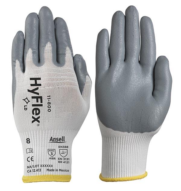 ANSELL HYFLEX 11-800 FOAM NITRILE PALM - Tagged Gloves